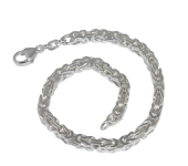 K�nigskette Armband eckig - Silber 925/- / SI-KK