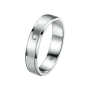 Preview: DOOSTI Ehering / Trauring / Partnerring aus Weißgold mit Brillant - inkl. Gratis Gravur