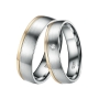 Preview: DOOSTI Eheringe / Tauringe / Partnerringe Bicolor aus Gelbgold / Weißgold - inkl. Gratis Gravur