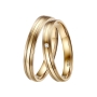 Preview: DOOSTI Eheringe / Tauringe / Partnerringe aus Gelbgold - inkl. Gratis Gravur