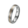 Preview: DOOSTI Ehering / Trauring / Partnerring Bicolor aus Gelbgold / Weißgold - inkl. Gratis Gravur