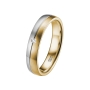 Preview: DOOSTI Ehering / Trauring / Partnerring Bicolor aus Gelbgold / Weißgold mit Brillant - inkl. Gratis Gravur