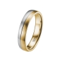 Preview: DOOSTI Ehering / Trauring / Partnerring Bicolor aus Gelbgold / Weißgold - inkl. Gratis Gravur
