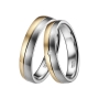 Preview: DOOSTI Eheringe / Tauringe / Partnerringe Bicolor aus Gelbgold / Weißgold - inkl. Gratis Gravur