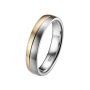 Preview: DOOSTI Ehering / Trauring / Partnerring Bicolor aus Gelbgold / Weißgold - inkl. Gratis Gravur