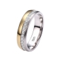 Preview: DOOSTI Ehering / Trauring / Partnerring Bicolor Gelbgold / Weißgold mit Brillanten - inkl. Gratis Gravur
