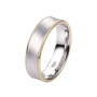 Preview: DOOSTI Ehering / Trauring / Partnerring Bicolor Gelbgold / Weißgold - inkl. Gratis Gravur