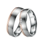 Preview: DOOSTI Eheringe / Tauringe / Partnerringe Bicolor aus Rosegold/Weißgold - inkl. Gratis Gravur