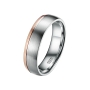 Preview: DOOSTI Ehering / Trauring / Partnerring Bicolor aus Rosegold/Weißgold - inkl. Gratis Gravur