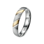 Preview: DOOSTI Ehering / Trauring / Partnerring Bicolor aus Gelbgold / Weißgold - inkl. Gratis Gravur