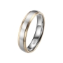 Preview: DOOSTI Ehering / Trauring / Partnerring Bicolor aus Gelbgold / Weißgold - inkl. Gratis Gravur