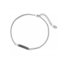Preview: DOOSTI Zartes Ident - Armband 925/- Silber rhodiniert - inkl. Gratis Gravur