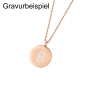 Preview: DOOSTI Zarte Halskette 925/- Silber Rosegold vergoldet - inkl. Gratis Gravur
