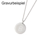 Preview: DOOSTI Zarte Halskette 925/- Silber rhodiniert - inkl. Gratis Gravur