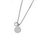 Preview: DOOSTI Damen Halskette mit zwei Anhängern 925/- Silber rhodiniert