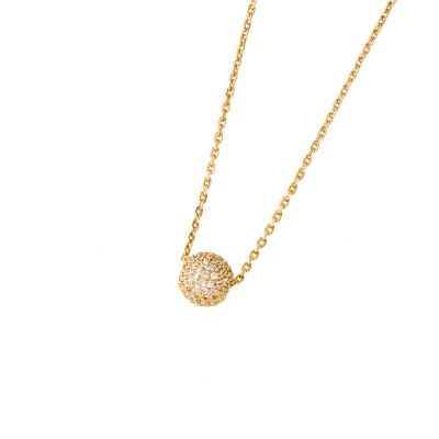 DOOSTI Zarte Halskette 925/- Silber Gelbgold vergoldet