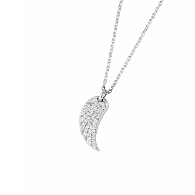 DOOSTI Zarte Halskette Flügel 925/- Silber rhodiniert