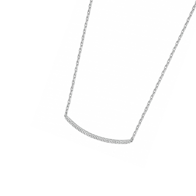DOOSTI Zarte Halskette 925/- Silber rhodiniert
