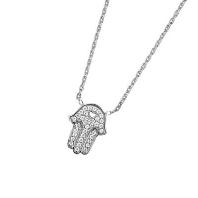 DOOSTI Zarte Halskette 925/- Silber rhodiniert
