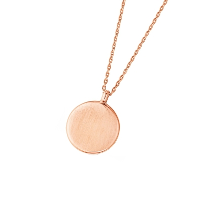 DOOSTI Zarte Halskette 925/- Silber Rosegold vergoldet - inkl. Gratis Gravur
