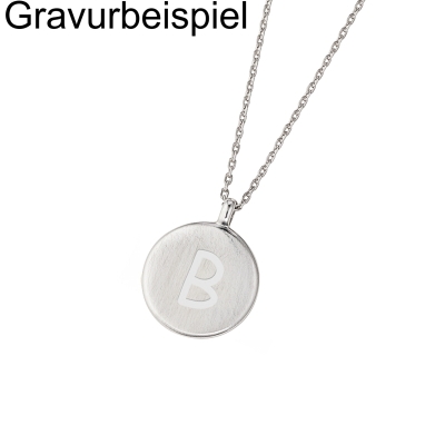 DOOSTI Zarte Halskette 925/- Silber rhodiniert - inkl. Gratis Gravur